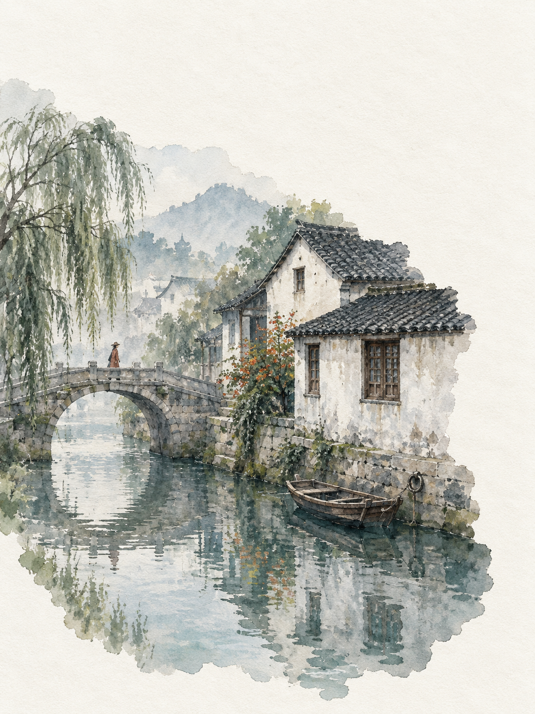 Canal in Morning Mist