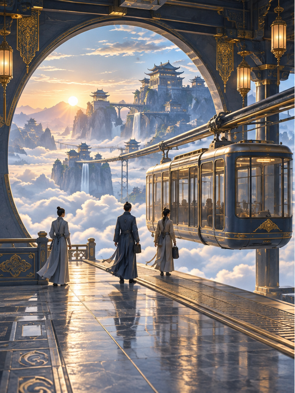 Cloud Palace Commuter Dawn