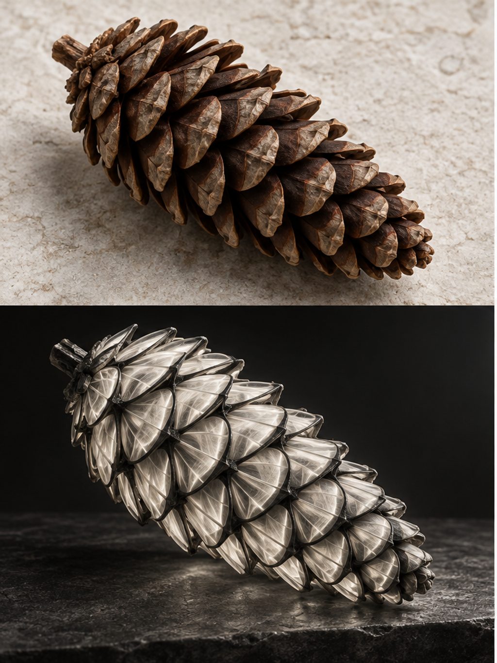 Pinecone Into Bio-Shell