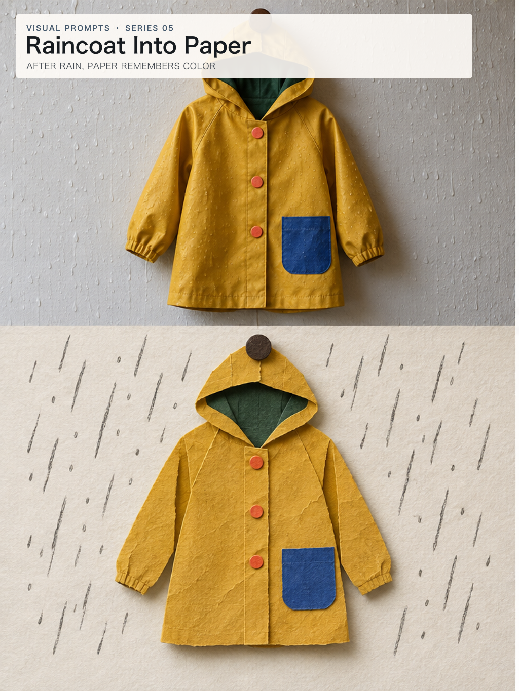 Raincoat Into Paper