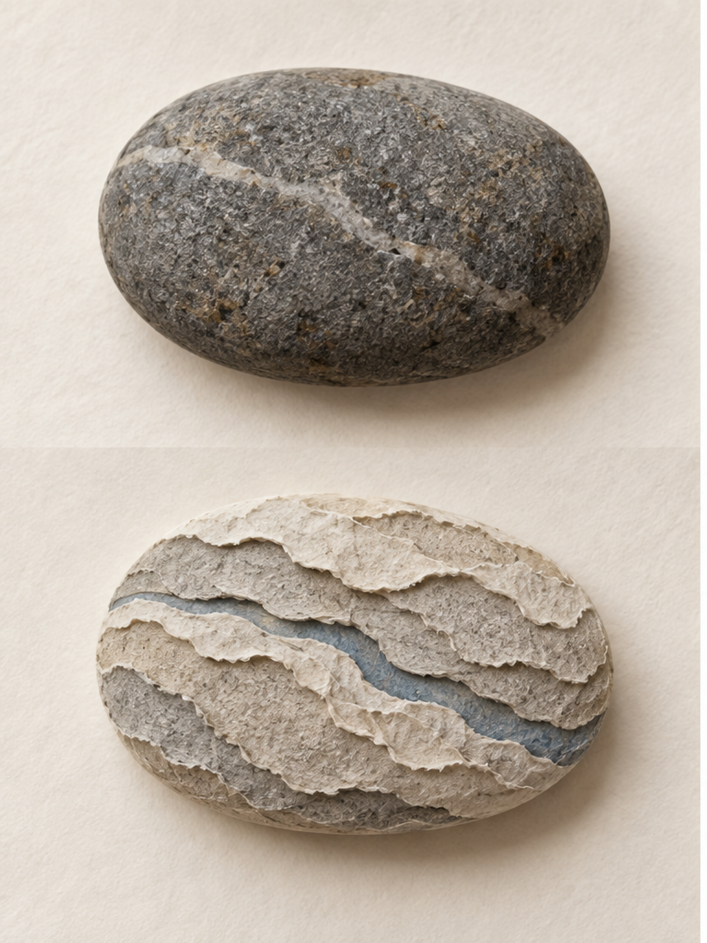 River Stone Into Paper Ridges