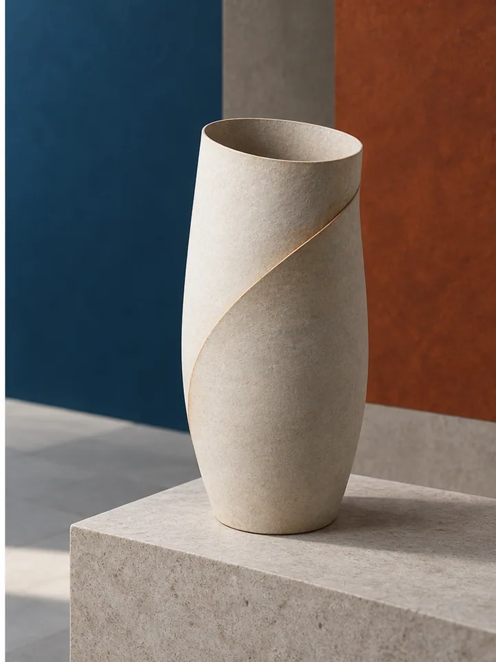 Blank Scroll Vessel Exhibition