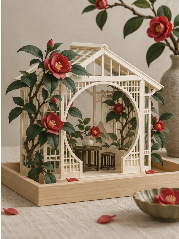 Camellia Moon-Gate Greenhouse