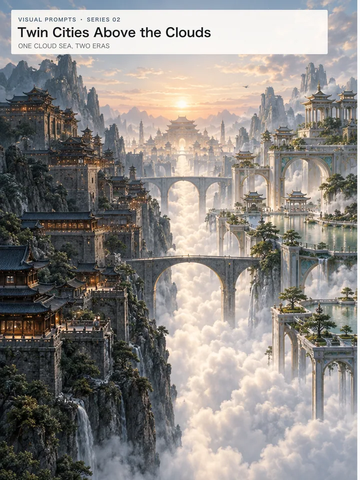 Twin Cities Above the Clouds