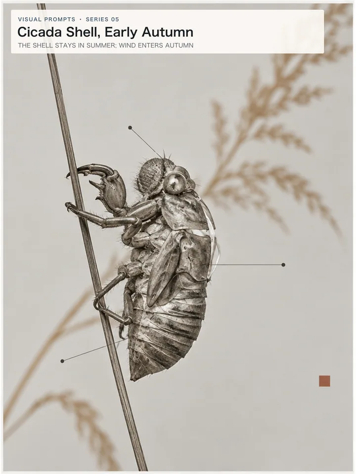 Cicada Shell, Early Autumn