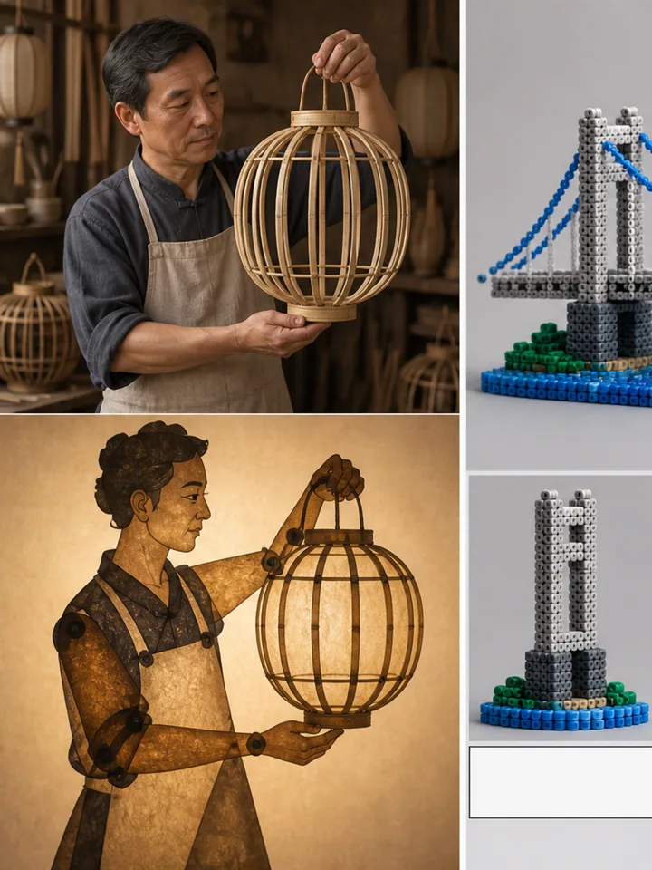 Lantern Maker Into Shadow Puppet