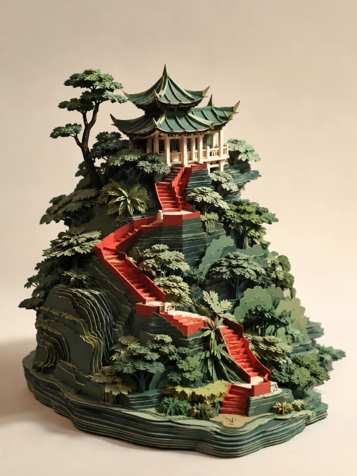 纸上山亭