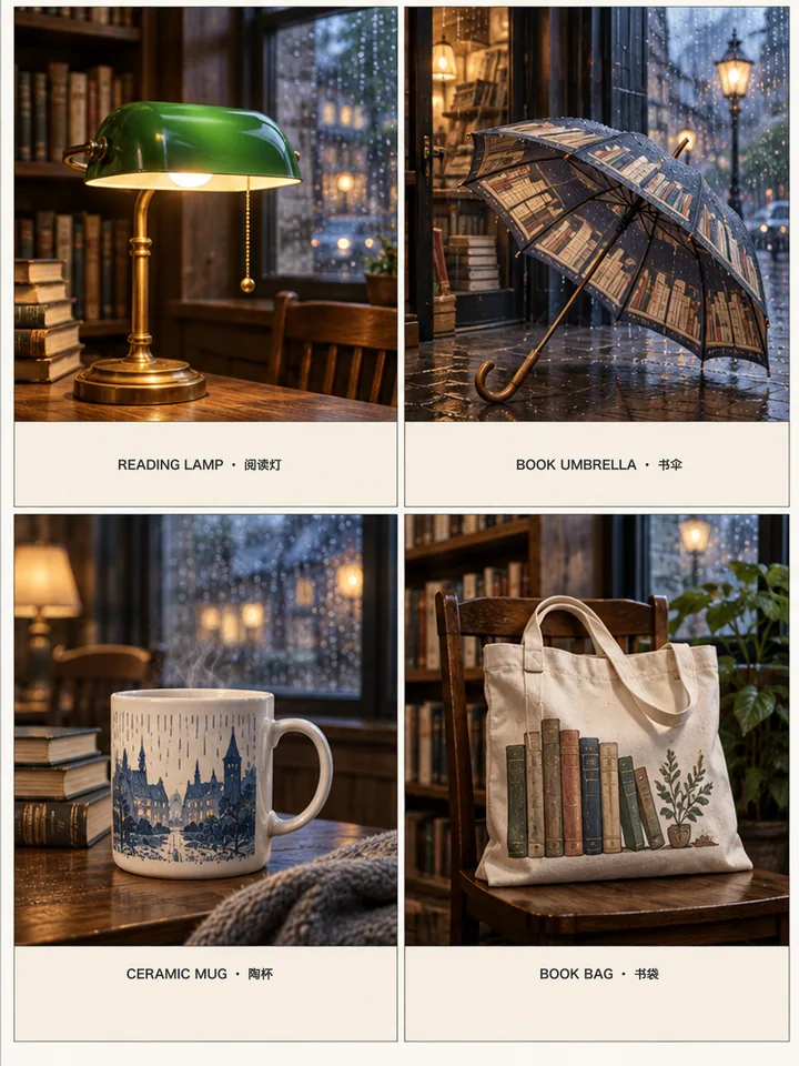 Rain Reading Objects