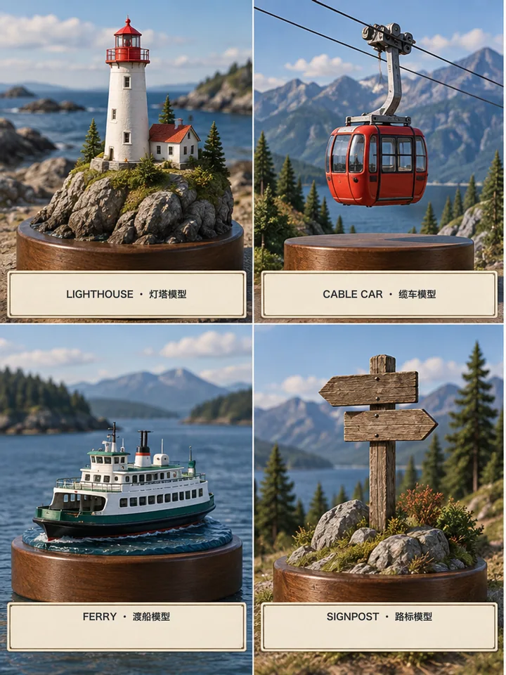 Travel Model Recognition Cards
