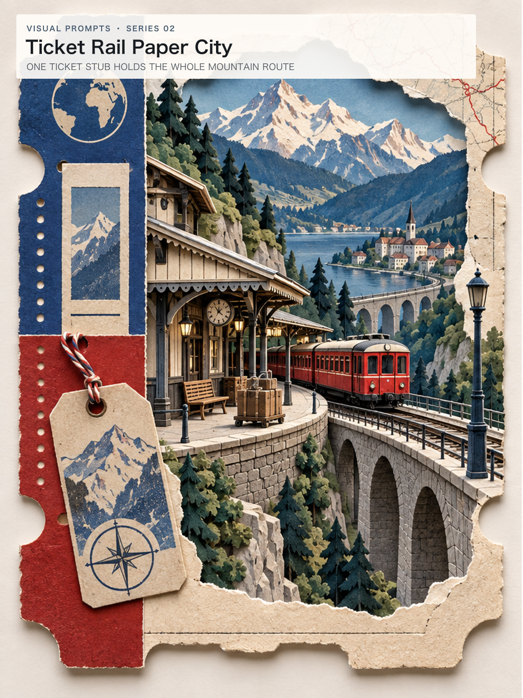 Ticket Rail Paper City
